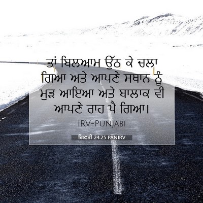 Picture 07 - ਗਿਣਤੀ 24:25 PANIRV - ਤਾਂ ਬਿਲਆਮ ਉੱਠ ਕੇ - Bible Verse Picture