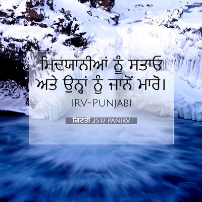 Picture 07 - ਗਿਣਤੀ 25:17 PANIRV - ਮਿਦਯਾਨੀਆਂ ਨੂੰ - Bible Verse Picture