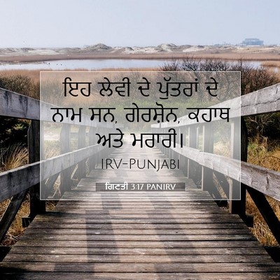 Picture 07 - ਗਿਣਤੀ 3:17 PANIRV - ਇਹ ਲੇਵੀ ਦੇ ਪੁੱਤਰਾਂ - Bible Verse Picture