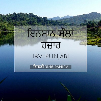 Picture 07 - ਗਿਣਤੀ 31:46 PANIRV - ਇਨਸਾਨ ਸੌਲਾਂ - Bible Verse Picture