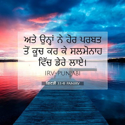 Picture 07 - ਗਿਣਤੀ 33:41 PANIRV - ਅਤੇ ਉਨ੍ਹਾਂ ਨੇ ਹੋਰ - Bible Verse Picture