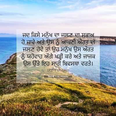 Picture 07 - ਗਿਣਤੀ 5:30 PANIRV - ਜਦ ਕਿਸੇ ਮਨੁੱਖ ਦਾ - Bible Verse Picture