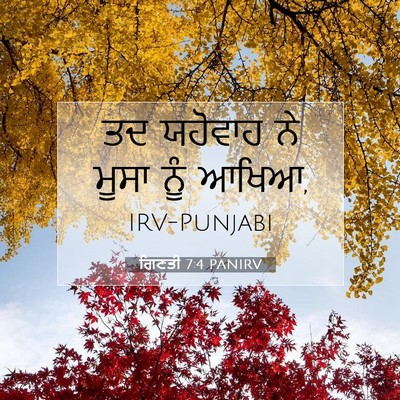 Picture 07 - ਗਿਣਤੀ 7:4 PANIRV - ਤਦ ਯਹੋਵਾਹ ਨੇ ਮੂਸਾ - Bible Verse Picture