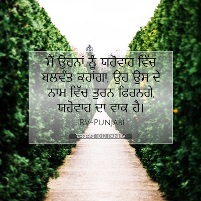 Picture 07 - ਜ਼ਕਰਯਾਹ 10:12 PANIRV - ਮੈਂ ਉਹਨਾਂ ਨੂੰ - Bible Verse Picture