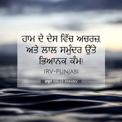 Picture 07 - ਜ਼ਬੂਰ 106:22 PANIRV - ਹਾਮ ਦੇ ਦੇਸ ਵਿੱਚ - Bible Verse Picture