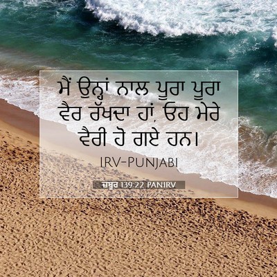Picture 07 - ਜ਼ਬੂਰ 139:22 PANIRV - ਮੈਂ ਉਨ੍ਹਾਂ ਨਾਲ - Bible Verse Picture