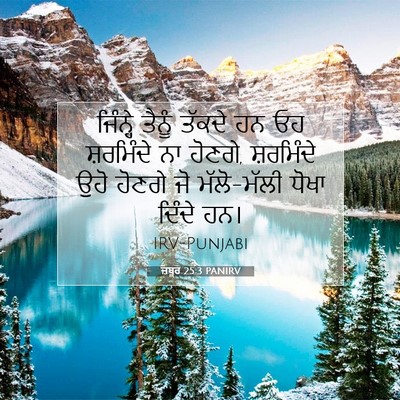 Picture 07 - ਜ਼ਬੂਰ 25:3 PANIRV - ਜਿੰਨ੍ਹੇ ਤੈਨੂੰ - Bible Verse Picture