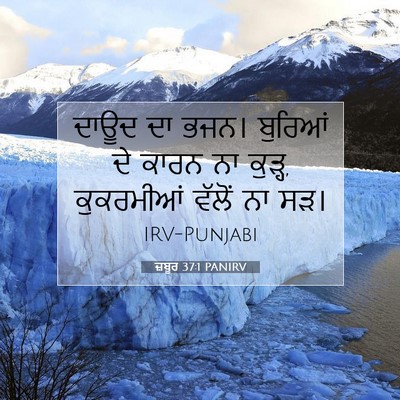 Picture 07 - ਜ਼ਬੂਰ 37:1 PANIRV - ਦਾਊਦ ਦਾ ਭਜਨ। - Bible Verse Picture
