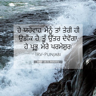 Picture 07 - ਜ਼ਬੂਰ 38:15 PANIRV - ਹੇ ਯਹੋਵਾਹ, ਮੈਨੂੰ - Bible Verse Picture