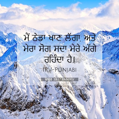 Picture 07 - ਜ਼ਬੂਰ 38:17 PANIRV - ਮੈਂ ਠੇਡਾ ਖਾਣ ਲੱਗਾ, - Bible Verse Picture