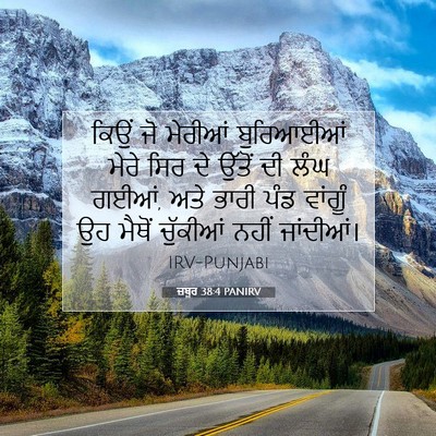 Picture 07 - ਜ਼ਬੂਰ 38:4 PANIRV - ਕਿਉਂ ਜੋ ਮੇਰੀਆਂ - Bible Verse Picture