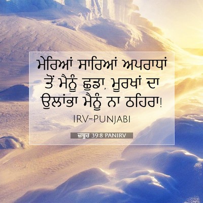 Picture 07 - ਜ਼ਬੂਰ 39:8 PANIRV - ਮੇਰਿਆਂ ਸਾਰਿਆਂ - Bible Verse Picture
