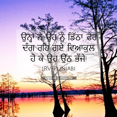 Picture 07 - ਜ਼ਬੂਰ 48:5 PANIRV - ਉਨ੍ਹਾਂ ਨੇ ਉਹ ਨੂੰ - Bible Verse Picture