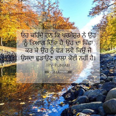 Picture 07 - ਜ਼ਬੂਰ 71:11 PANIRV - ਓਹ ਕਹਿੰਦੇ ਹਨ ਕਿ - Bible Verse Picture