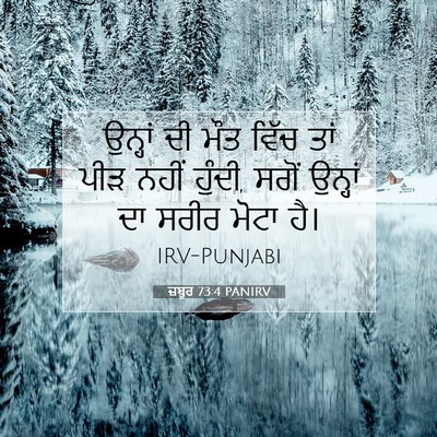 Picture 07 - ਜ਼ਬੂਰ 73:4 PANIRV - ਉਨ੍ਹਾਂ ਦੀ ਮੌਤ ਵਿੱਚ - Bible Verse Picture