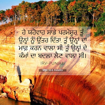 Picture 07 - ਜ਼ਬੂਰ 99:8 PANIRV - ਹੇ ਯਹੋਵਾਹ ਸਾਡੇ - Bible Verse Picture