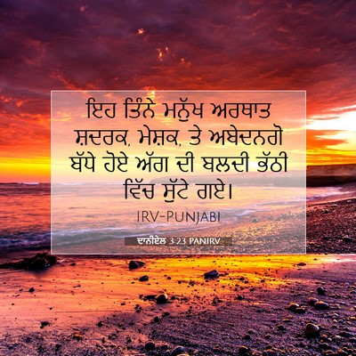 Picture 07 - ਦਾਨੀਏਲ 3:23 PANIRV - ਇਹ ਤਿੰਨੇ ਮਨੁੱਖ - Bible Verse Picture