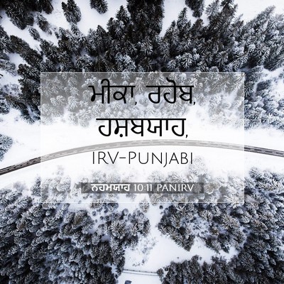 Picture 07 - ਨਹਮਯਾਹ 10:11 PANIRV - ਮੀਕਾ, ਰਹੋਬ, - Bible Verse Picture