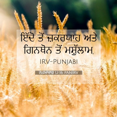 Picture 07 - ਨਹਮਯਾਹ 12:16 PANIRV - ਇੱਦੋ ਤੋਂ ਜ਼ਕਰਯਾਹ - Bible Verse Picture