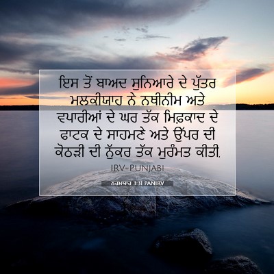 Picture 07 - ਨਹਮਯਾਹ 3:31 PANIRV - ਇਸ ਤੋਂ ਬਾਅਦ - Bible Verse Picture