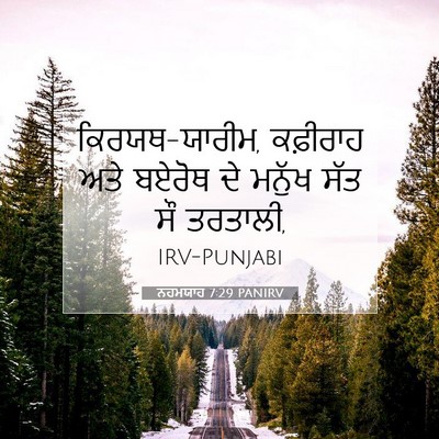 Picture 07 - ਨਹਮਯਾਹ 7:29 PANIRV - ਕਿਰਯਥ-ਯਾਰੀਮ, - Bible Verse Picture