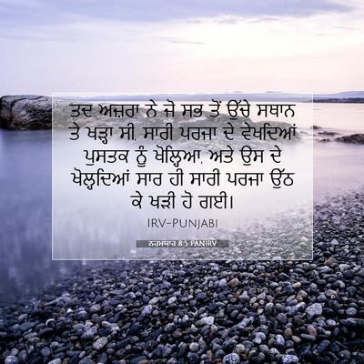 Picture 07 - ਨਹਮਯਾਹ 8:5 PANIRV - ਤਦ ਅਜ਼ਰਾ ਨੇ ਜੋ ਸਭ - Bible Verse Picture