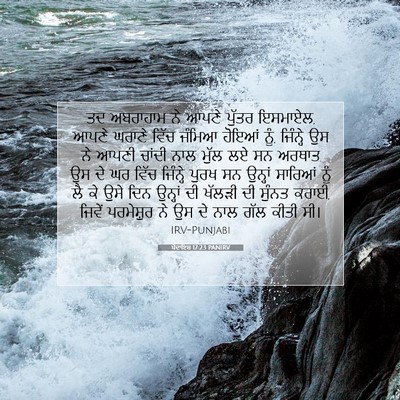 Picture 07 - ਪੈਦਾਇਸ਼ 17:23 PANIRV - ਤਦ ਅਬਰਾਹਾਮ ਨੇ ਆਪਣੇ - Bible Verse Picture