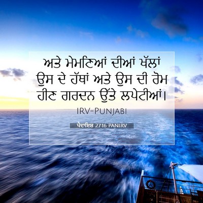 Picture 07 - ਪੈਦਾਇਸ਼ 27:16 PANIRV - ਅਤੇ ਮੇਮਣਿਆਂ ਦੀਆਂ - Bible Verse Picture