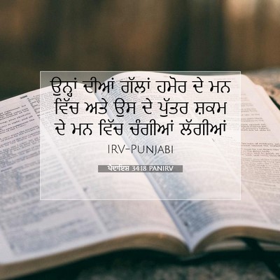 Picture 07 - ਪੈਦਾਇਸ਼ 34:18 PANIRV - ਉਨ੍ਹਾਂ ਦੀਆਂ ਗੱਲਾਂ - Bible Verse Picture