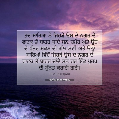 Picture 07 - ਪੈਦਾਇਸ਼ 34:24 PANIRV - ਤਦ ਸਾਰਿਆਂ ਨੇ ਜਿਹੜੇ - Bible Verse Picture