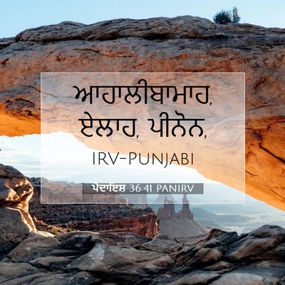 Picture 07 - ਪੈਦਾਇਸ਼ 36:41 PANIRV - ਆਹਾਲੀਬਾਮਾਹ, ਏਲਾਹ, - Bible Verse Picture