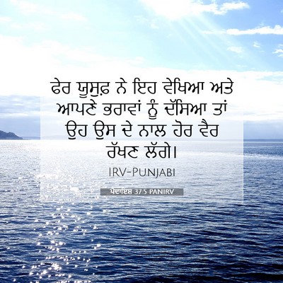 Picture 07 - ਪੈਦਾਇਸ਼ 37:5 PANIRV - ਫੇਰ ਯੂਸੁਫ਼ ਨੇ ਇਹ - Bible Verse Picture