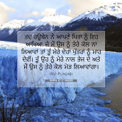 Picture 07 - ਪੈਦਾਇਸ਼ 42:37 PANIRV - ਤਦ ਰਊਬੇਨ ਨੇ ਆਪਣੇ - Bible Verse Picture