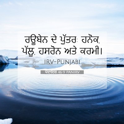 Picture 07 - ਪੈਦਾਇਸ਼ 46:9 PANIRV - ਰਊਬੇਨ ਦੇ ਪੁੱਤਰ: - Bible Verse Picture
