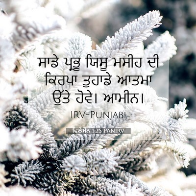Picture 07 - ਫਿਲੇਮੋਨ 1:25 PANIRV - ਸਾਡੇ ਪ੍ਰਭੂ ਯਿਸੂ - Bible Verse Picture