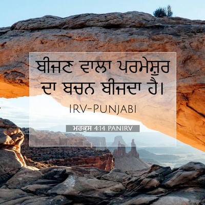 Picture 07 - ਮਰਕੁਸ 4:14 PANIRV - ਬੀਜਣ ਵਾਲਾ - Bible Verse Picture