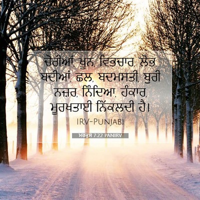 Picture 07 - ਮਰਕੁਸ 7:22 PANIRV - ਚੋਰੀਆਂ, ਖੂਨ, - Bible Verse Picture