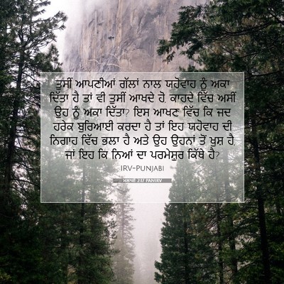 Picture 07 - ਮਲਾਕੀ 2:17 PANIRV - ਤੁਸੀਂ ਆਪਣੀਆਂ - Bible Verse Picture