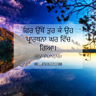 Picture 07 - ਮੱਤੀ 12:9 PANIRV - ਫਿਰ ਉੱਥੋਂ ਤੁਰ ਕੇ ਉਹ - Bible Verse Picture
