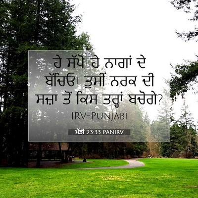 Picture 07 - ਮੱਤੀ 23:33 PANIRV - ਹੇ ਸੱਪੋ, ਹੇ ਨਾਗਾਂ - Bible Verse Picture