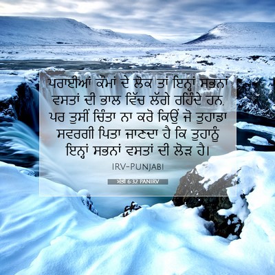 Picture 07 - ਮੱਤੀ 6:32 PANIRV - ਪਰਾਈਆਂ ਕੌਮਾਂ ਦੇ - Bible Verse Picture