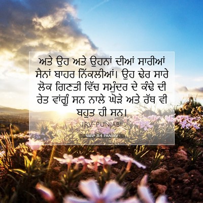Picture 07 - ਯਸ਼ਵਾ 11:4 PANIRV - ਅਤੇ ਉਹ ਅਤੇ ਉਹਨਾਂ - Bible Verse Picture