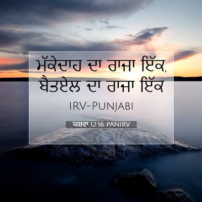 Picture 07 - ਯਸ਼ਵਾ 12:16 PANIRV - ਮੱਕੇਦਾਹ ਦਾ ਰਾਜਾ - Bible Verse Picture