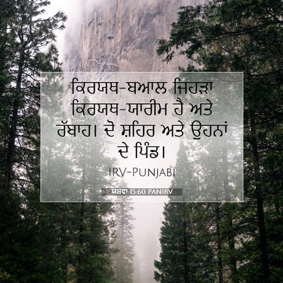 Picture 07 - ਯਸ਼ਵਾ 15:60 PANIRV - ਕਿਰਯਥ-ਬਆਲ ਜਿਹੜਾ - Bible Verse Picture