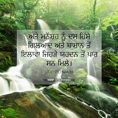 Picture 07 - ਯਸ਼ਵਾ 17:5 PANIRV - ਅਤੇ ਮਨੱਸ਼ਹ ਨੂੰ ਦਸ - Bible Verse Picture