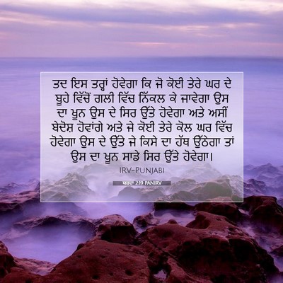Picture 07 - ਯਸ਼ਵਾ 2:19 PANIRV - ਤਦ ਇਸ ਤਰ੍ਹਾਂ - Bible Verse Picture