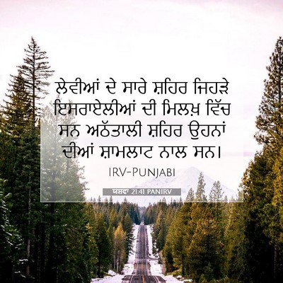 Picture 07 - ਯਸ਼ਵਾ 21:41 PANIRV - ਲੇਵੀਆਂ ਦੇ ਸਾਰੇ - Bible Verse Picture