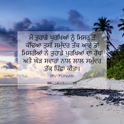 Picture 07 - ਯਸ਼ਵਾ 24:6 PANIRV - ਮੈਂ ਤੁਹਾਡੇ - Bible Verse Picture