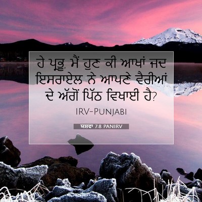 Picture 07 - ਯਸ਼ਵਾ 7:8 PANIRV - ਹੇ ਪ੍ਰਭੂ, ਮੈਂ ਹੁਣ - Bible Verse Picture