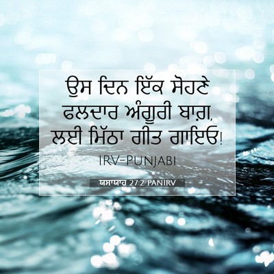 Picture 07 - ਯਸਾਯਾਹ 27:2 PANIRV - ਉਸ ਦਿਨ ਇੱਕ ਸੋਹਣੇ - Bible Verse Picture
